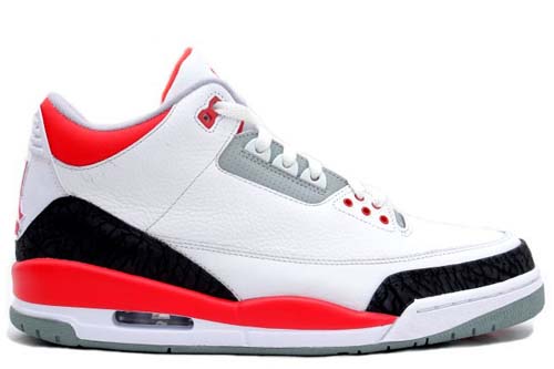 Air Jordan III (3) Retro White Fire Red