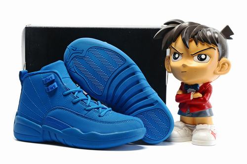 Jordan XII (12) Blue Suede Kids-29