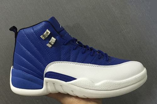 Air Jordan 12 Dark Blue White-118