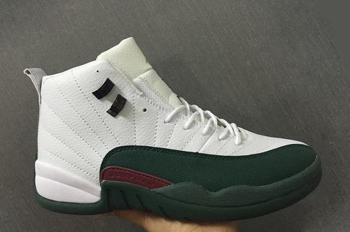 Air Jordan 12 White Dark Green-119