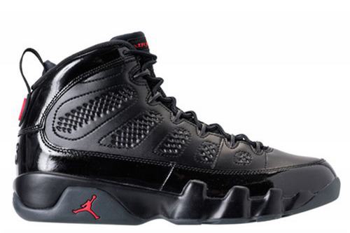 Air Jordan 9 GS Bred Black Red Women-30