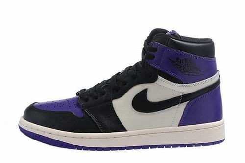 Air Jordan 1 Retro White Purple Black-214