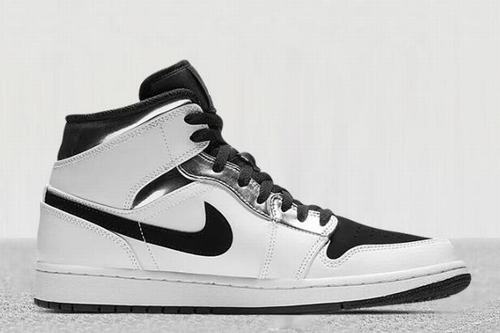 Air Jordan 1 Retro White Black Silver-239