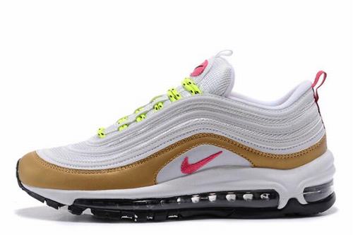 Air Max 97 White Yellow Pink Women-3