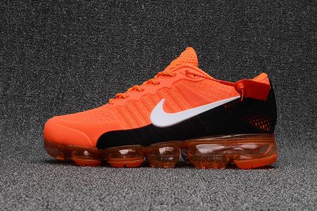 Air VaporMax Flyknit 2018 Orange Black White-1