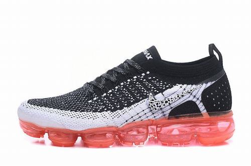 Air VaporMax Flyknit 2 Black White Red-40