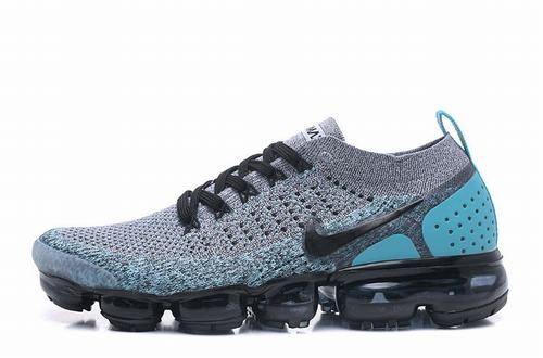 Air VaporMax Flyknit 2 Grey Black Blue Women-17