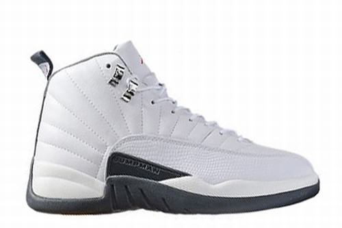 Retro Air Jordan 12 White Grey