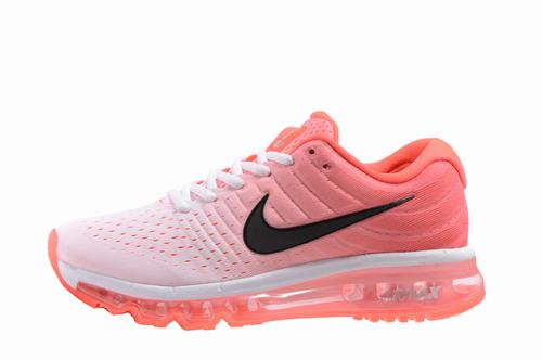 Air Max 2017 White Pink Black Women-17