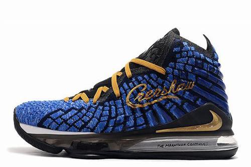 Lebron 17 Blue Black Glod-10