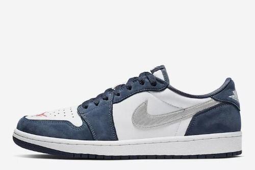 Air Jordan 1(1) Low SB White Navy Grey