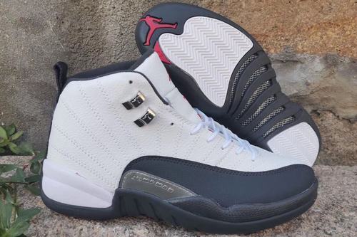 Air Jordan 12 White Dark Grey-147