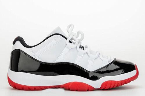 Air Jordan 11 Low White Black Red