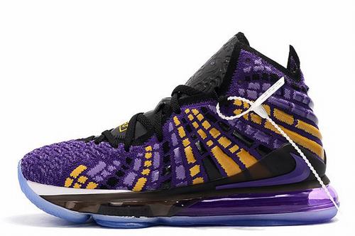 Lebron 17 Purple Black Yellow Kids