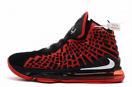 Lebron 17 Red Black Kids-09