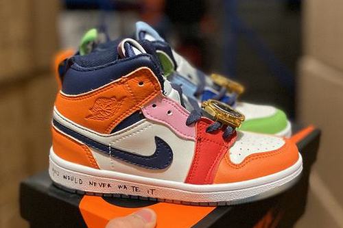 Kids Air Jordan I(1) Colorblock-11