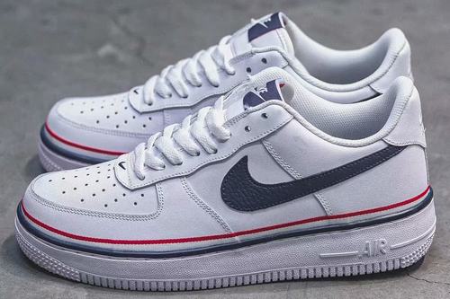 Air Force One Low White Navy-58