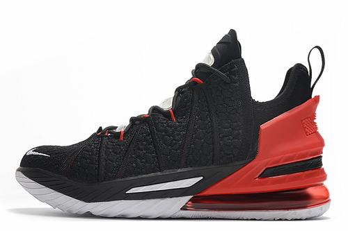 LeBron 18 Black Red White-01