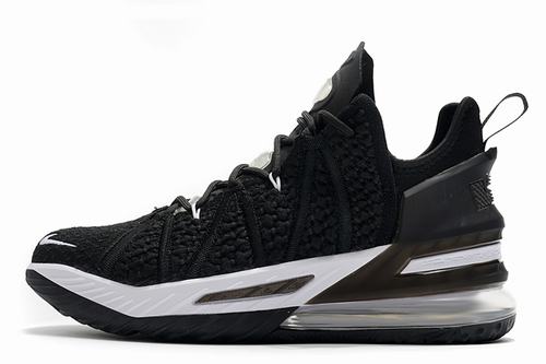 LeBron 18 Black White-02