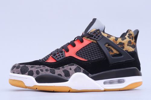 Retro Air Jordan 4 Black Leopard Red