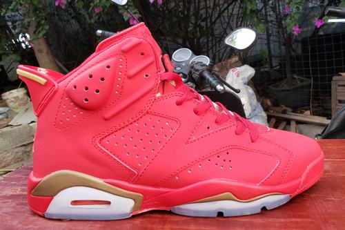 Retro Air Jordan 6 Red Gold