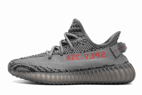 Yeezy Boost 350 V2 Grey Black Red-57