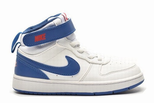 Air Force One High White Blue Kids