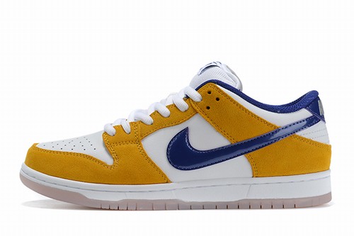 Dunk SB Low White Yellow Navy