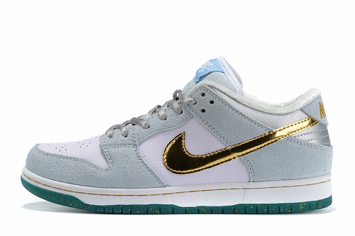 Dunk SB Low Grey Green Gold GS