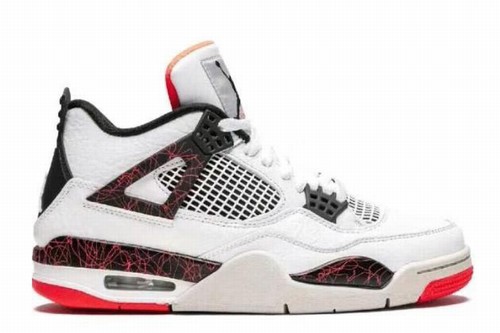 Retro Air Jordan 4 White Black Orange GS