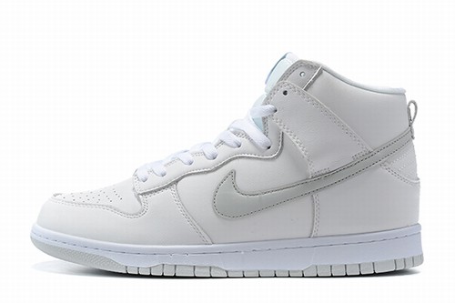 Dunk SB High White Grey