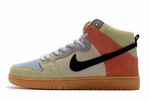 Dunk SB High Orange Brown Grey