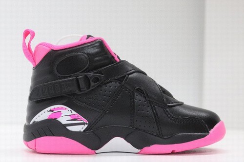 Retro Air Jordan 8 Black Pink Kids