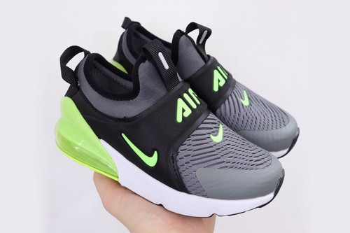 Air Max 270 Grey Black Green Kids