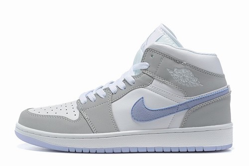 Retro Air Jordan 1 Mid Grey White GS