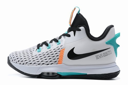 LeBron 5 White Black Green Orange