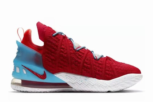 LeBron 18 Red Blue White