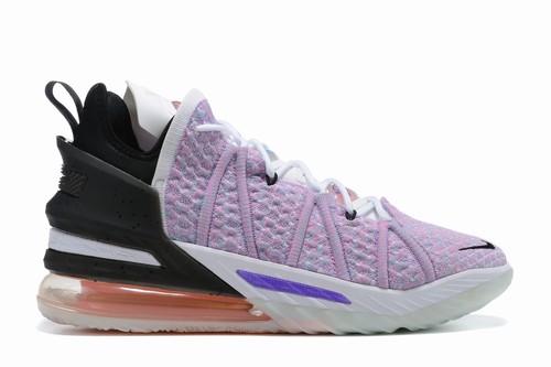 LeBron 18 Purple Black Orange