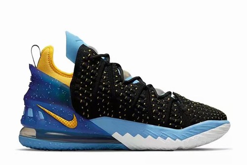 LeBron 18 Black Blue Yellow