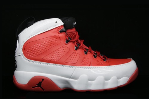 Retro Air Jordan 9 White Red Black