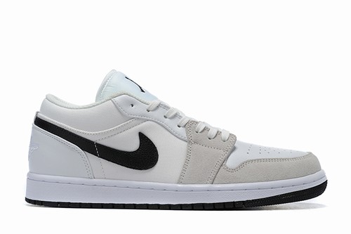 Retro Air Jordan 1 White Grey Black Low