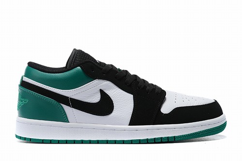 Air Jordan 1 White Black Green Low