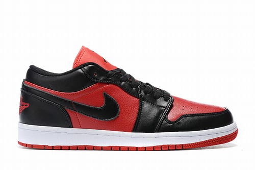 Retro Air Jordan 1 Black Red White Low