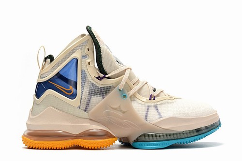 LeBron 19 Sand Yellow Blue