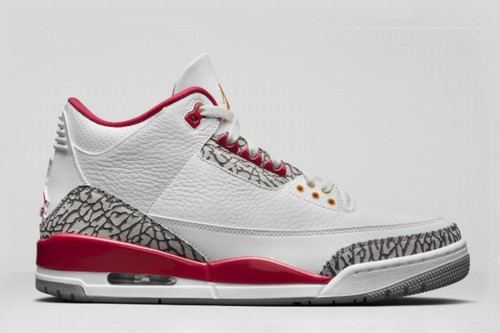 Retro Air Jordan 3 Cardinal Red GS