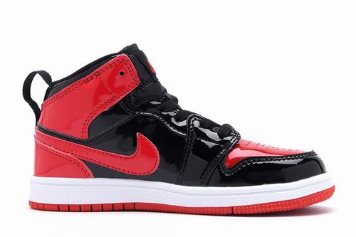 Kids Air Jordan I(1) Bred Patent