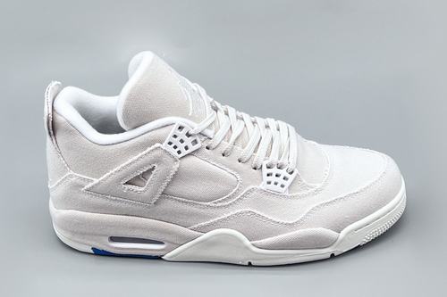 Air Jordan 4 Retro White Canvas