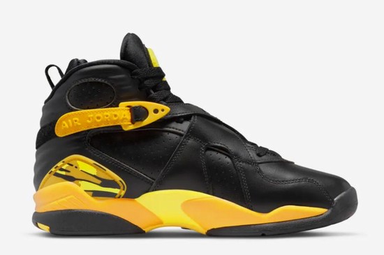 Air Jordan 8 Taxi Black Yellow Retro GS