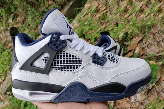 Air Jordan 4 Retro White Black Navy