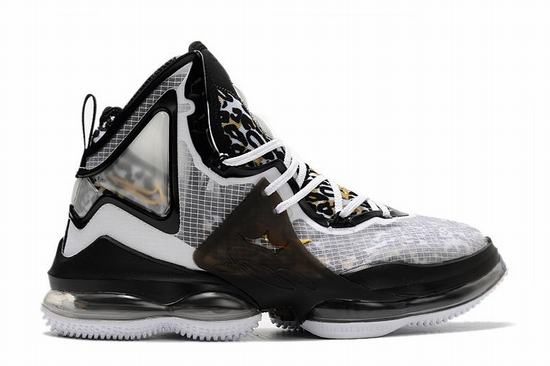 LeBron 19 Black White Gold